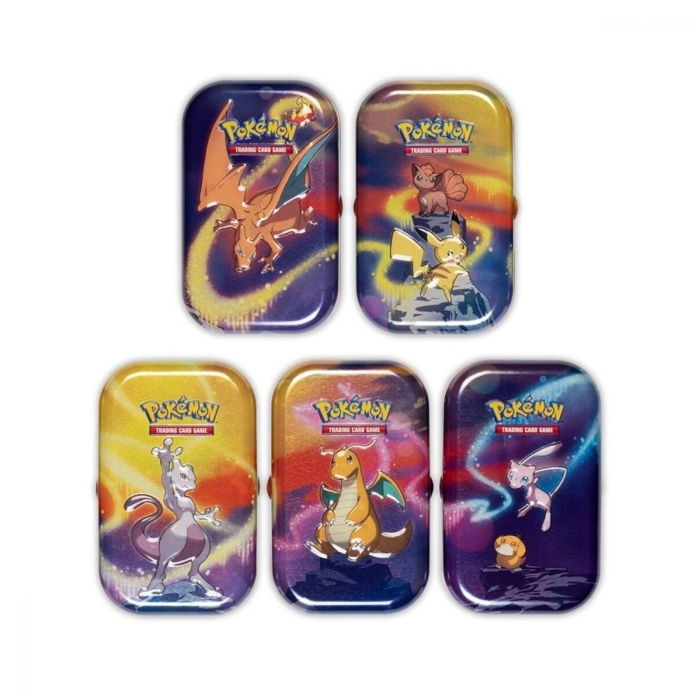Pokémon Kanto Power Mini Tin – engelsk tin med 2 boosterpakker og Kanto-tema