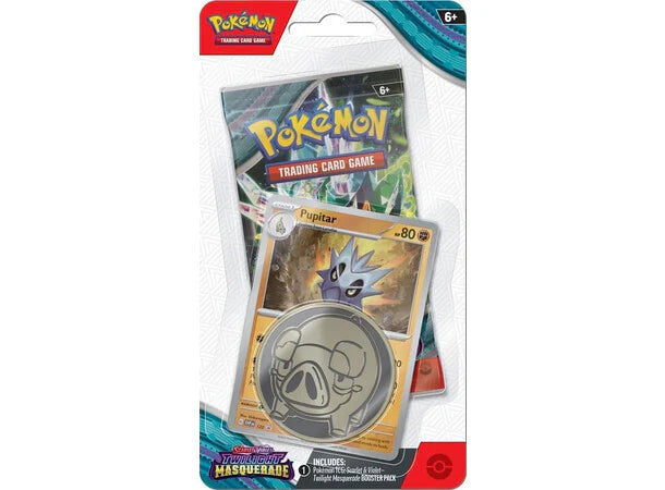 Pokemon Twilight Masquerade checklane blister med boosterpakke, promo-kort og mynt