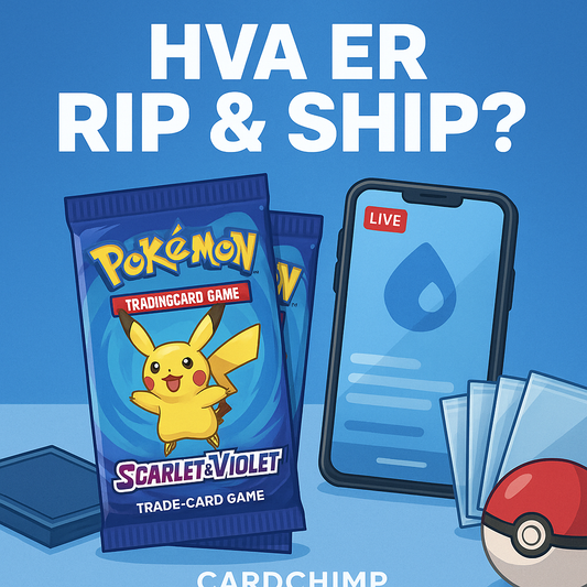 "Rip & Ship Pokémon-pakker hos Cardchimp – boosterpakker åpnes live på TikTok"