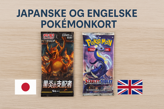 Japanske og engelske Pokémon-boosterpakker side om side – Cardchimp