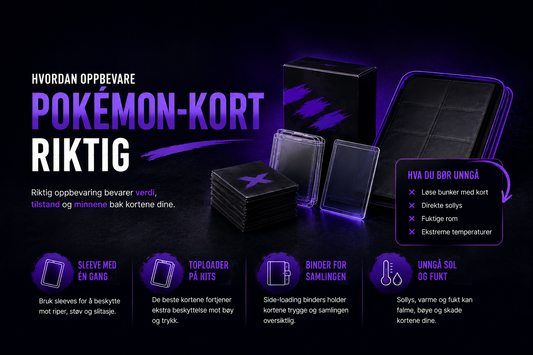 Hvordan oppbevare Pokémon-kort riktig