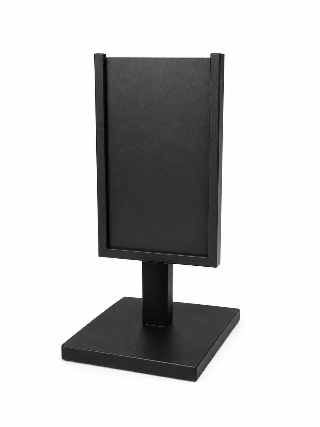 Sort 3D-printet Slab Display for PSA- og CGC-graderte samlekort med 10 × 10 cm base.
