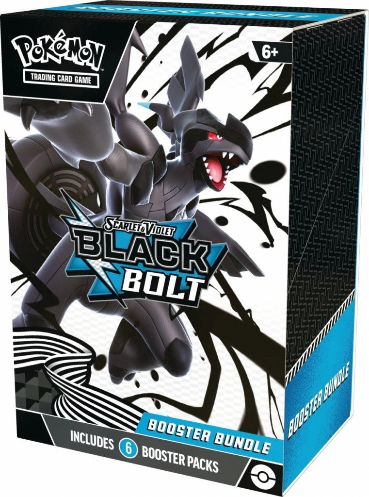 Pokémon Black Bolt – Booster Bundle med 6 engelske boosterpakker. | Cardchimp.no