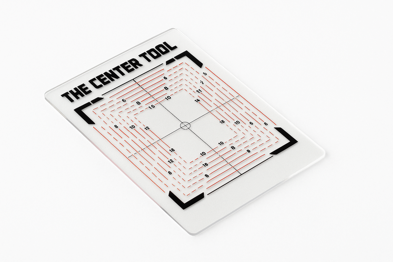 Sentreringsverktøy for samlekort