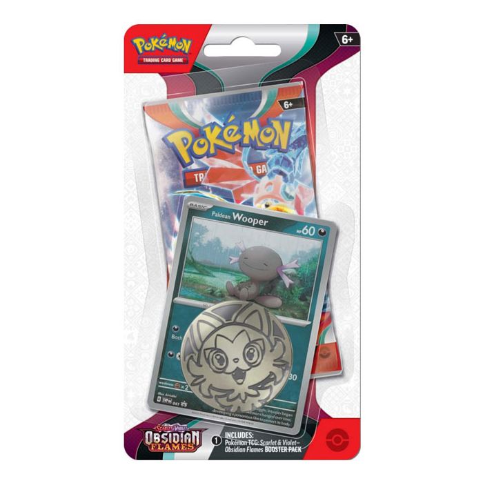 Pokemon Obsidian Flames checklane blister med boosterpakke og promo-kort