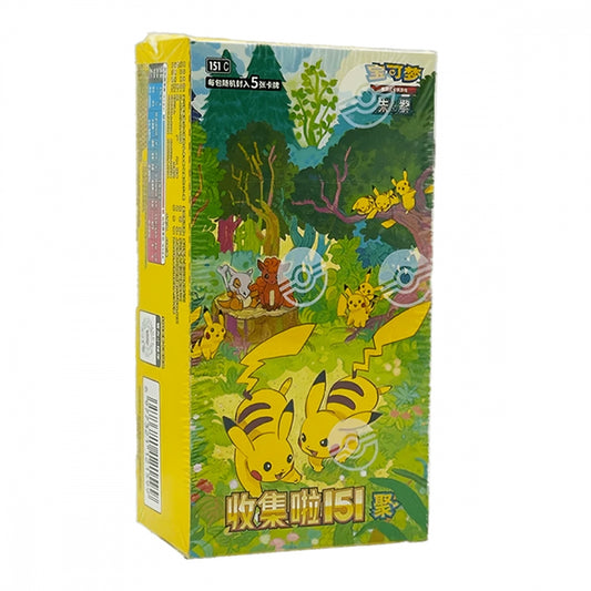 Pokémon Collect 151: Gathering Slim Booster Box – kinesisk boosterboks med 15 pakker.