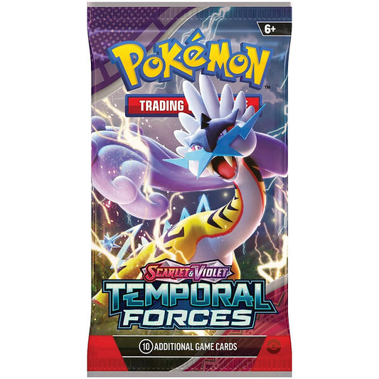 Pokomon Temporal Forces boosterpakke med 10 kort – Cardchimp.no