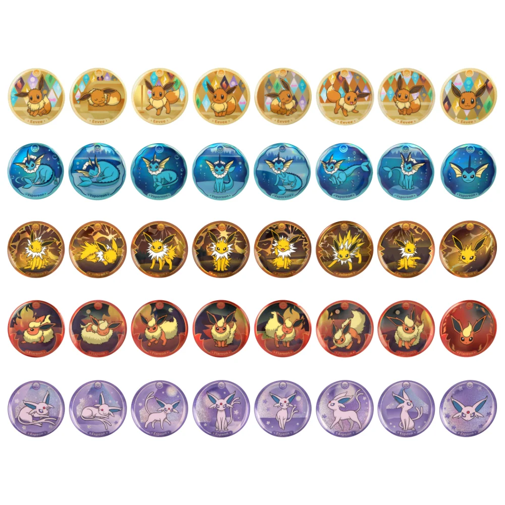 Pokémon Crystal Gathering Badge Set – kinesisk samleboks med Pokémon-merker og boosterinnhold.