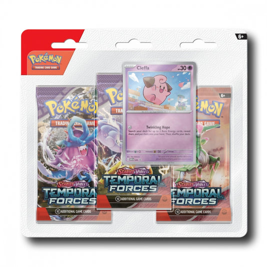 Pokémon Temporal Forces 3-Pack Blister med 3 boosterpakker og promo-kort
